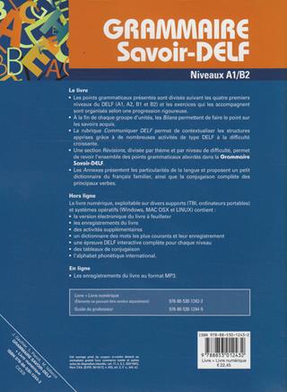 Grammaire savoir DELF-Livre numérique - Lidia Parodi, Marina Vallacco, VALLACCO MARINA - Libro Black Cat-Cideb 2013 | Libraccio.it