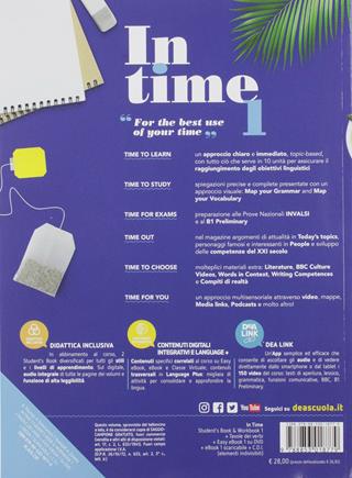 In time. Student's book-Workbook. Con Fascicolo In our times, Tavola dei verbi. Con e-book. Con espansione online. Con DVD-ROM. Vol. 1 - Amanda Thomas, Felicity O'Dell, Thomasin Brelstaff - Libro Black Cat-Cideb 2019 | Libraccio.it
