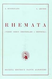 Rhemata. Verbi greci irregolari o difficili.