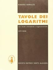 Tavole dei logaritmi.