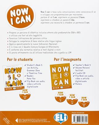 Now I can. Per la Scuola elementare. Vol. 5 - Mariagrazia Bertarini, Martha Huber, Paolo Iotti - Libro ELI 2015 | Libraccio.it