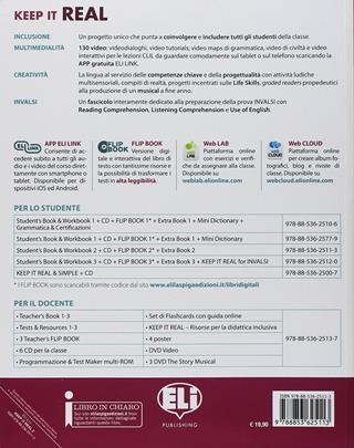 Keep it real. Student's book-Workbook. Ediz. per la scuola. Con File audio per il download. Vol. 2: Extra book  - Libro ELI 2018 | Libraccio.it
