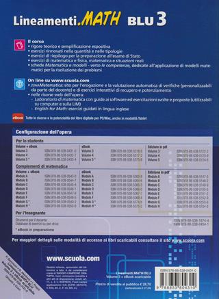 Lineamenti.math blu. Ediz. riforma. Con CD-ROM. Con espansione online. Vol. 3 - Paolo Baroncini, Roberto Manfredi, Ilaria Fragni - Libro Ghisetti e Corvi 2012 | Libraccio.it