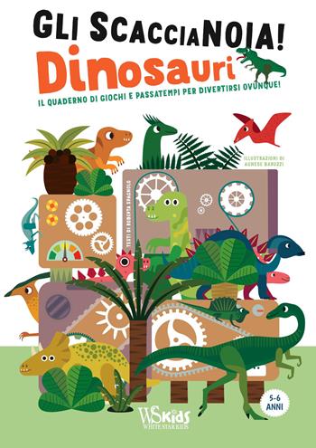 Dinosauri. Il quaderno di giochi e passatempi per divertirsi ovunque! Gli scaccianoia! Ediz. a colori  - Libro White Star 2023, Ragazzi 0-5 | Libraccio.it