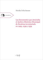 Los documentos que atesoraba el Archivo Histórico Municipal de Escalona inventariado en 1495, 1539 y 1559