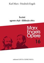 Opere complete. Vol. 16: Agosto 1858-febbraio 1860.