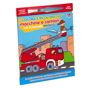 Colora e ricolora macchine e camion con il pennarello magico. Ediz. a colori. Con pennarello - Agnese Gomboli - Libro La Coccinella 2023, Colora e ricolora | Libraccio.it