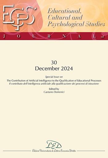 Journal of educational, cultural and psychological studies (ECPS journal) (2024). Ediz. bilingue. Vol. 30: The contribution of artificial intelligence to the qualification of educational processes-Il contributo dell’intelligenza artificiale alla qualificazione dei processi di istruzione  - Libro LED Edizioni Universitarie 2024 | Libraccio.it