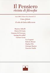 Il pensiero. Rivista di filosofia (2001). Vol. 40: Caino dolente. Il volto di Giano della storia.