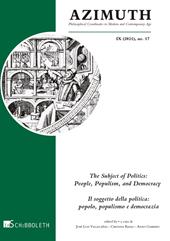 Azimuth (2021). Vol. 17: subject of politics-Il soggetto della politica, The.