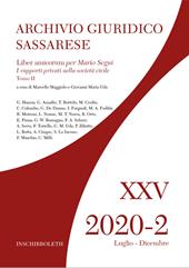 Archivio giuridico sassarese (2020). Vol. 2\2: Liber amicorum per Mario Segni.