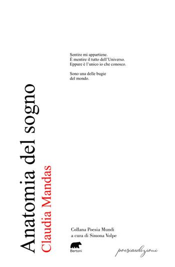 Anatomia del sogno - Claudia Mandas - Libro Bertoni 2024, Poesiaedizioni | Libraccio.it