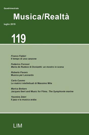 Musica/realtà (2019). Vol. 119: Luglio.  - Libro LIM 2019 | Libraccio.it