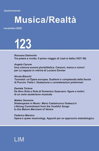 Musica/realtà (2020). Vol. 123  - Libro LIM 2021 | Libraccio.it
