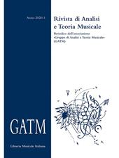 GATM. Rivista di analisi e teoria musicale (2020). Vol. 1