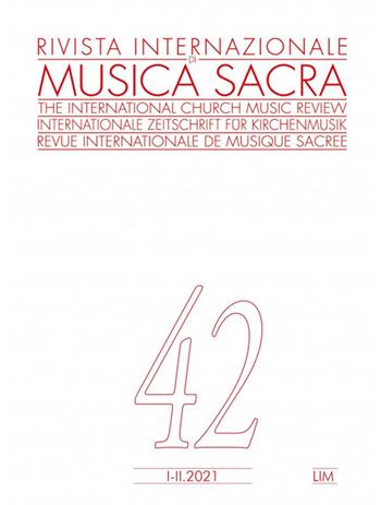Rivista internazionale di musica sacra (2021). Vol. 1-2  - Libro LIM 2022 | Libraccio.it