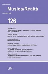 Musica/realtà (2021). Vol. 126