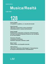 Musica/realtà (2022). Vol. 128