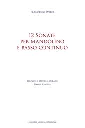 12 sonate per mandolino e basso continuo