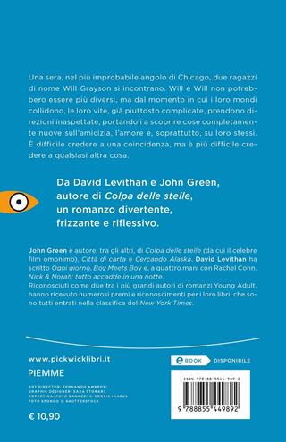 Will ti presento Will - John Green, David Levithan - Libro Piemme 2021, Pickwick | Libraccio.it