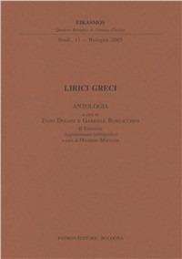 Lirici greci  - Libro Pàtron 2006, Quaderni filologia classica | Libraccio.it
