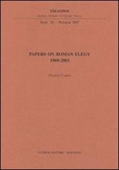 Papers on roman elegy
