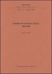 Papers on roman elegy