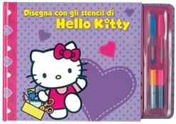 Disegna con gli stencil di Hello Kitty. Con stickers  - Libro Edibimbi 2010 | Libraccio.it