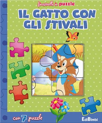 Il gatto con gli stivali. Finestrelle in puzzle. Ediz. illustrata - Claudio Cernuschi - Libro Edibimbi 2016 | Libraccio.it