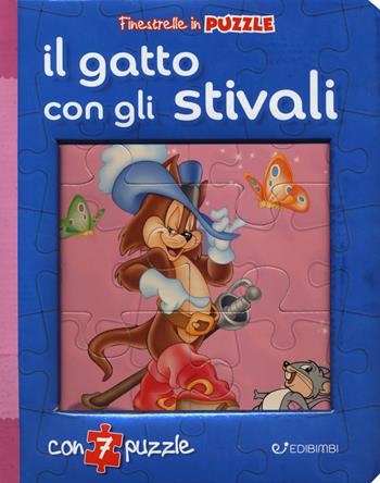 Il gatto con gli stivali. Finestrelle in puzzle. Ediz. a colori - Claudio Cernuschi - Libro Edibimbi 2018 | Libraccio.it