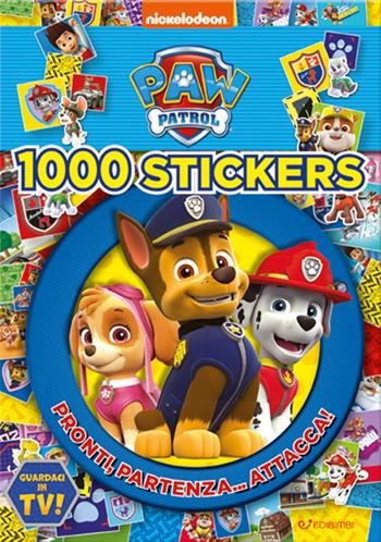 1000 stickers. Pronti? Partenza... Attacca! Paw Patrol. Con adesivi. Ediz. a colori  - Libro Edibimbi 2021, Paw Patrol | Libraccio.it