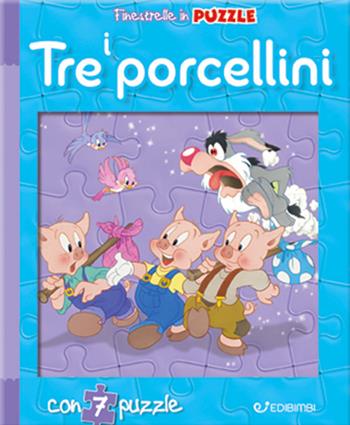 I tre porcellini. Finestrelle in puzzle. Ediz. a colori - Claudio Cernuschi - Libro Edibimbi 2021 | Libraccio.it