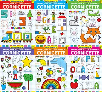 Impara, gioca e colora con le cornicette. Mini cornicette. Ediz. a colori  - Libro Edibimbi 2024 | Libraccio.it