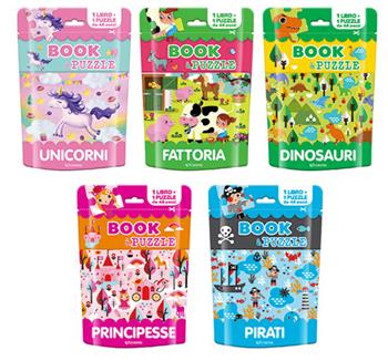 Book & Puzzle. Unicorni-Fattoria-Principesse-Dinosauri-Pirati (5 tit. sfusi)  - Libro Edibimbi 2024 | Libraccio.it