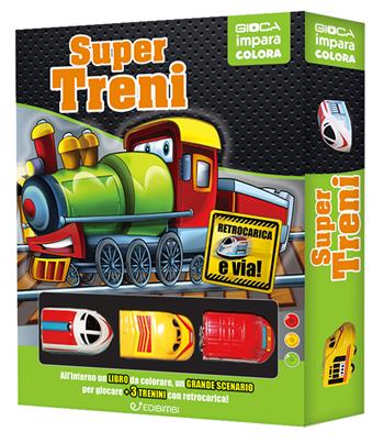 Super treni. Ediz. a colori. Con 6 trenini con retroricarica - Veronica Trillò - Libro Edibimbi 2024, Gioca impara colora | Libraccio.it