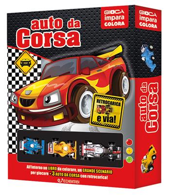 Auto da corsa. Ediz. a colori. Con 3 macchinine - Veronica Trillò - Libro Edibimbi 2024, Gioca impara colora | Libraccio.it