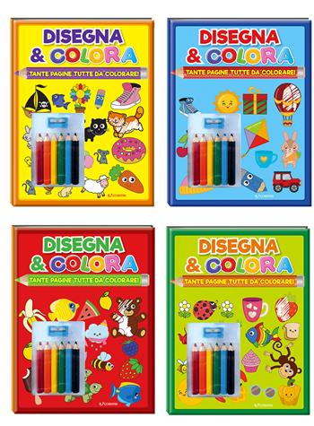Disegna & colora con matite e temperino. Ediz. illustrata. Con 6 con matite e temperino  - Libro Edibimbi 2024 | Libraccio.it