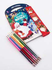 Evviva il Natale! Libri a spasso! Ediz. a colori. Con gomma. Con 6 matite bicolore