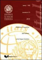 Itals. Didattica e linguistica dell'italiano come lingua straniera (2010). Vol. 23