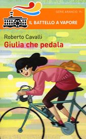 Giulia che pedala