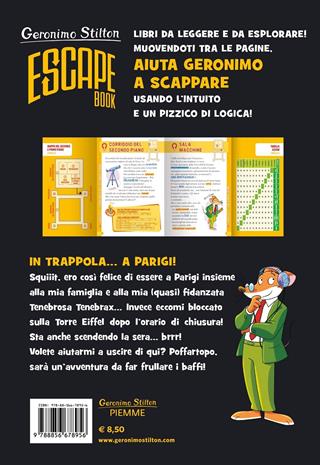 In trappola... a Parigi! Escape book - Geronimo Stilton - Libro Piemme 2021, One shot | Libraccio.it