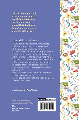 Anna dai capelli rossi. Ediz. ad alta leggibilità - Lucy Maud Montgomery - Libro Piemme 2021, I classici del Battello a vapore | Libraccio.it
