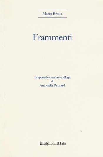 Frammenti. Testo tedesco a fronte - Mario Breda - Libro Gruppo Albatros Il Filo 2019, Nuove voci | Libraccio.it