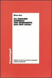 Gli equilibri aziendali con riferimento agli enti locali