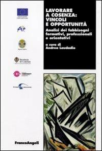 Lavorare a Cosenza: vincoli e opportunità. Analisi dei fabbisogni formativi, professionali e orientativi  - Libro Franco Angeli 2009, Lavoro e società | Libraccio.it