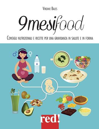 9 mesi food. Consigli nutrizionali e ricette per una gravidanza in salute e in forma - Virginie Bales - Libro Red Edizioni 2017, Economici di qualità | Libraccio.it