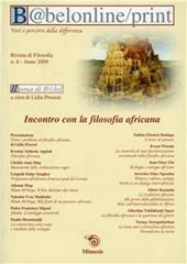 Babelonline print. Vol. 6: Incontro con la filosofia africana