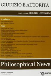 Philosophical news (2012). Vol. 3: Giudizio e autorità