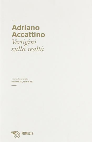 Vertigini sulla realtà - Adriano Accattino - Libro Mimesis 2012, Salto nell'alto | Libraccio.it