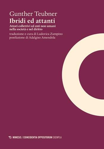 Ibridi ed attanti. Attori collettivi ed enti non umani nella società e nel diritto - Gunther Teubner - Libro Mimesis 2015, Coincidentia oppositorum. Exempla | Libraccio.it